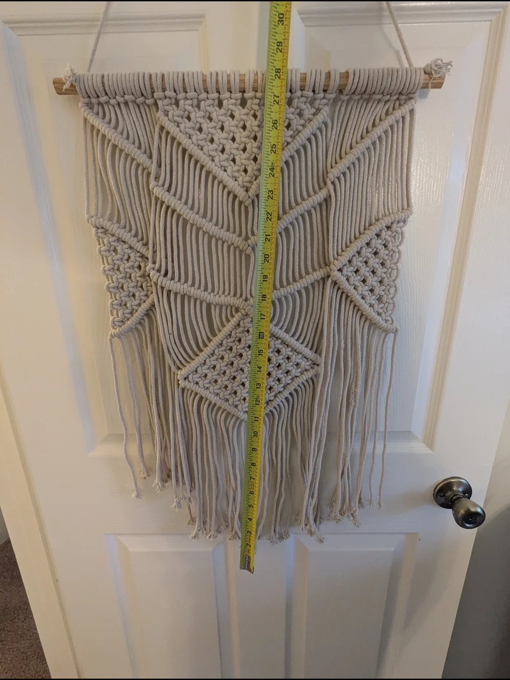 Handcrafted Macramé Wall Hanging in Natural Cream - Brand